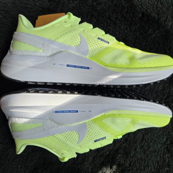 RARE Nike Air Zoom Structure 25 Volt/Grey/Wht Run Gym Sport Cross-Trainer DJ7884 - Picture 2 of 16